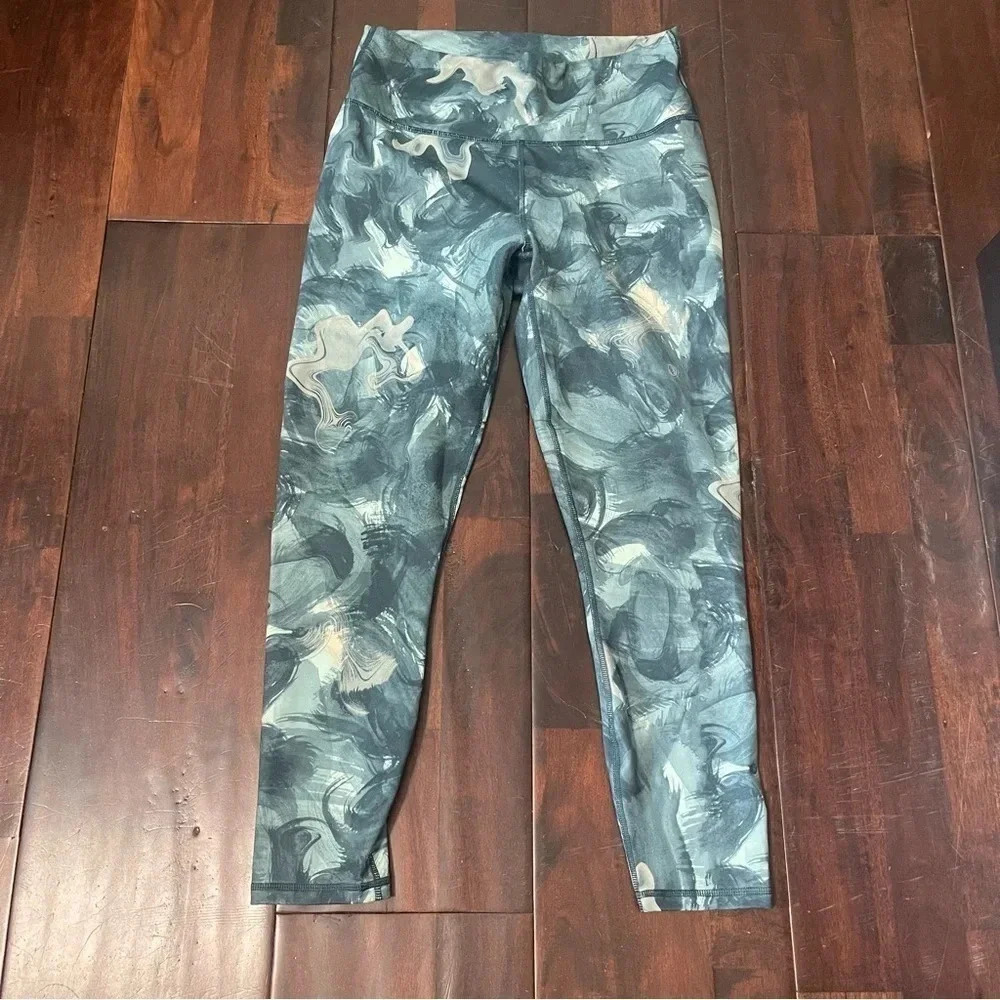 Fabletics Define Powerhold High-Waisted 7/8 Length Leggings Women’s Medium Green